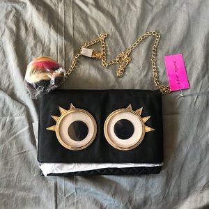 Betsey Johnson googly moogly crossbody bag purse